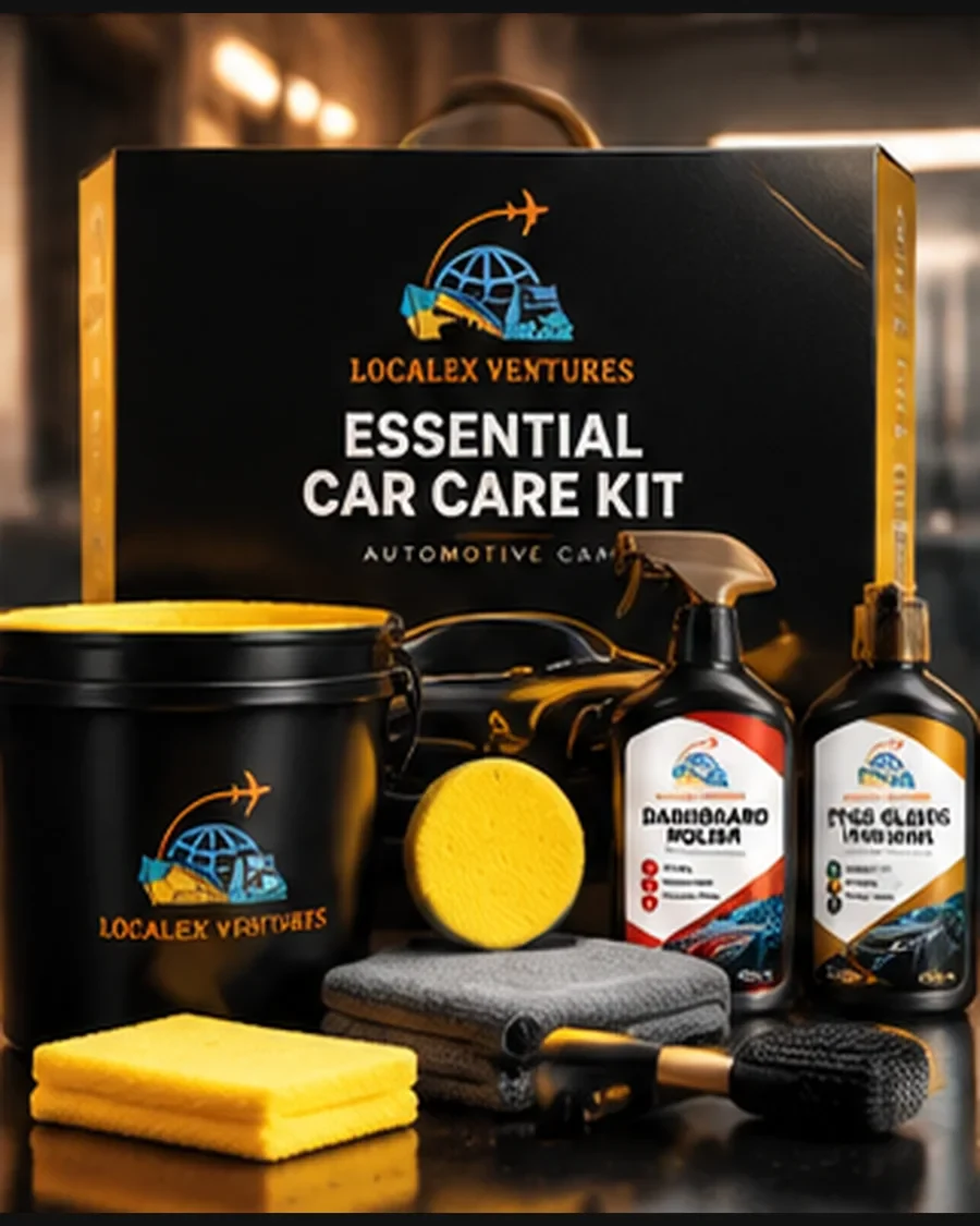Localex Essential Car Care Kit product concept