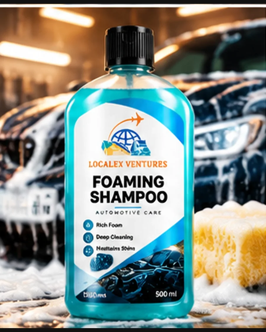 Localex Foaming Shampoo product concept